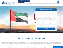 Tablet Screenshot of aldiarhotels.com